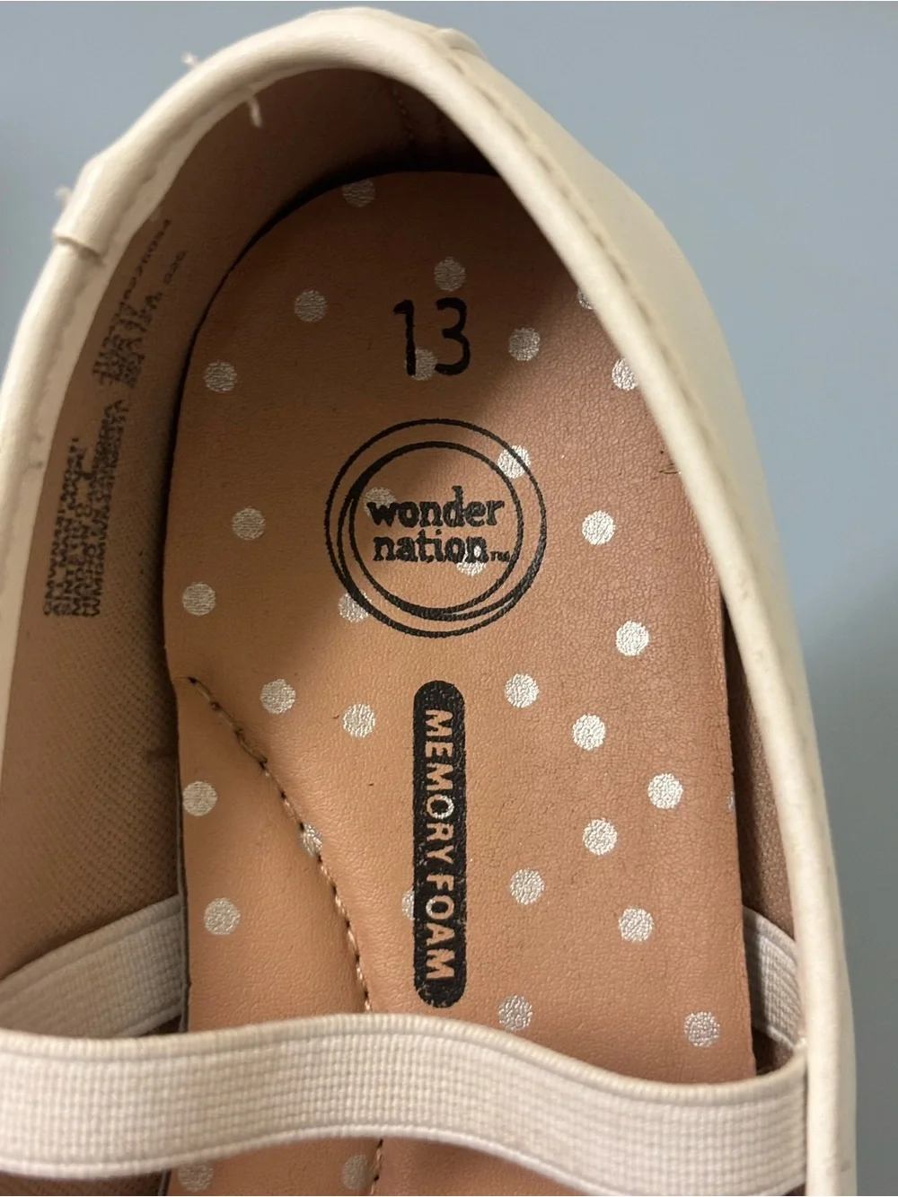 wonder nation White Mary Jane Ballet Flat with Bow